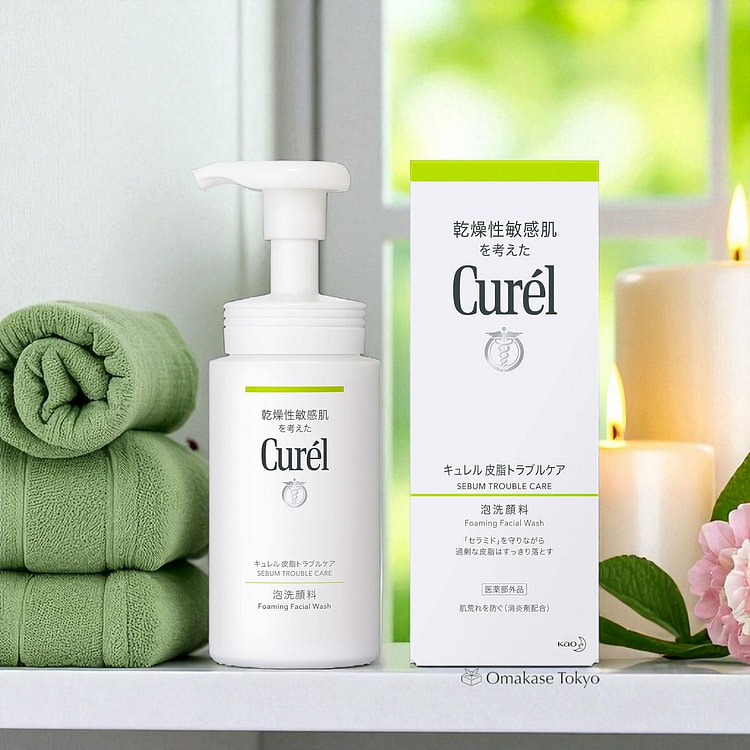 Curel Sebum Trouble Care Foaming Facial Wash 150ml