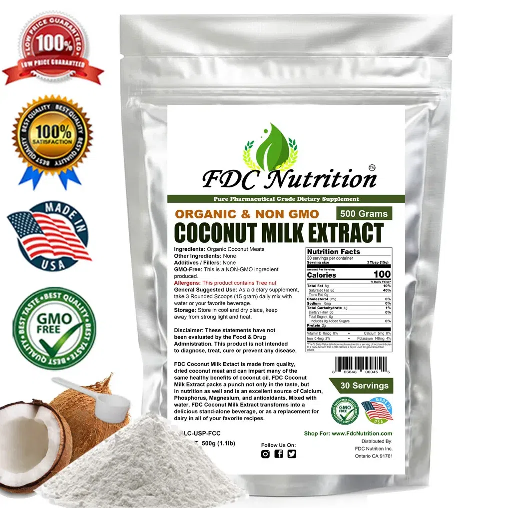 Coconut Milk Powder 1.1 LBS ORGANIC & GMO FREE 1 pack