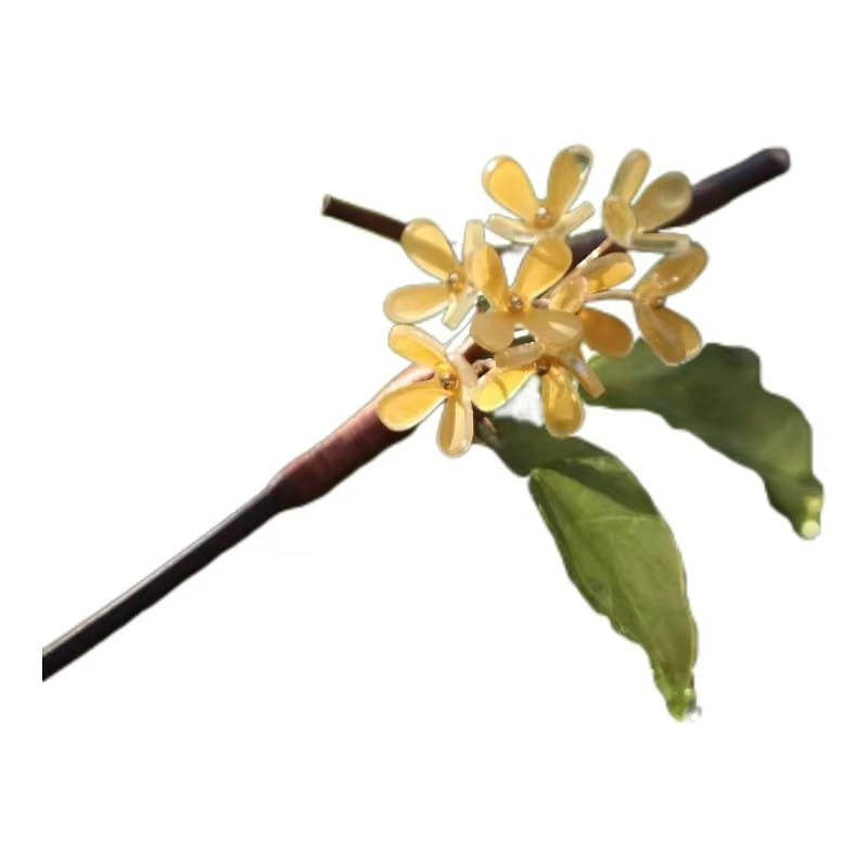 Osmanthus Flowers Hair Clasp New Chinese Hair Clasp-Bamboo Hairpin 1 each