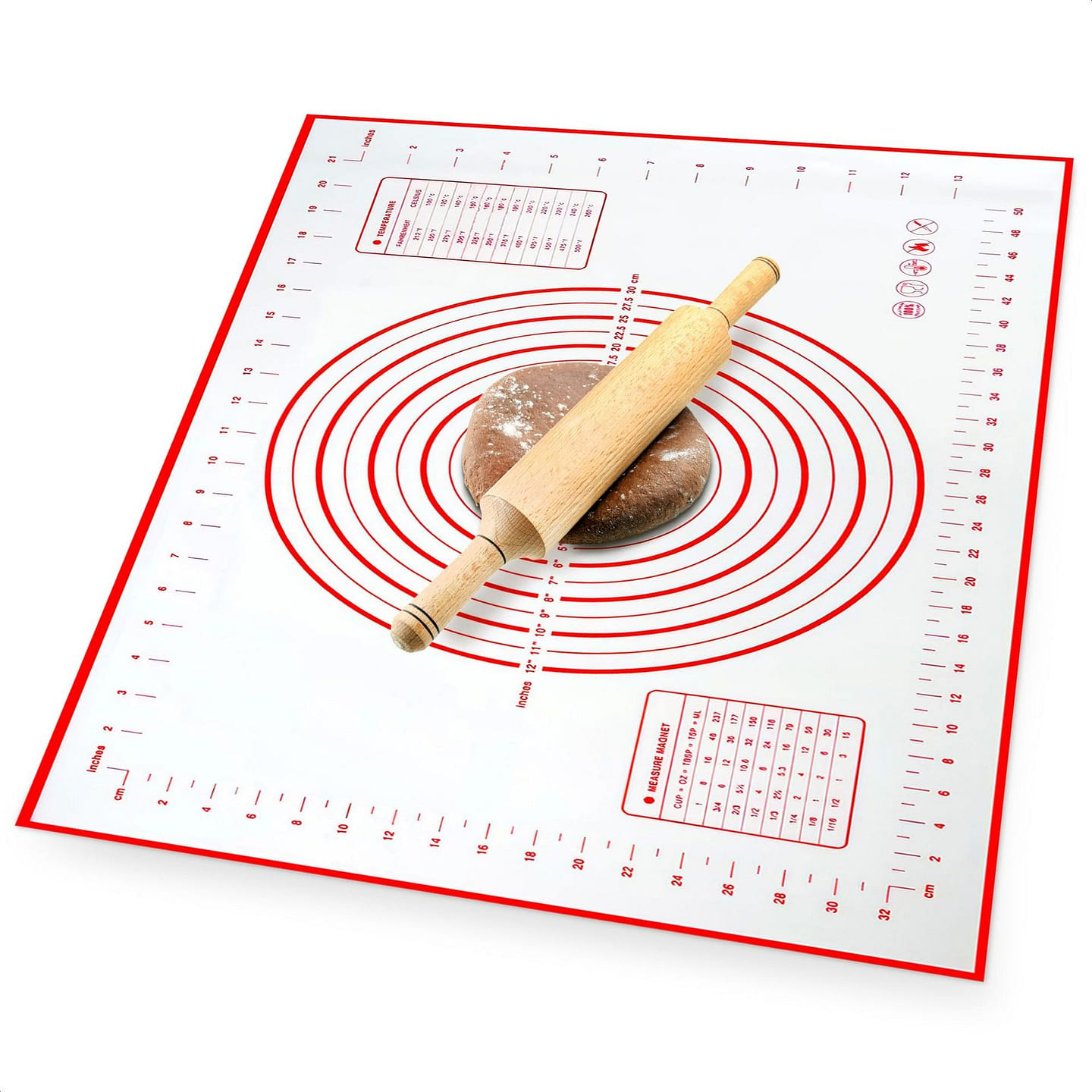 16x24 Inch Pastry Mats for Rolling Dough Silicone 1 each