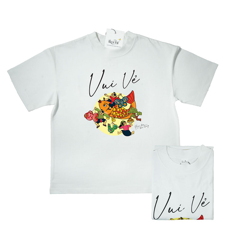 Ikachi Merry T-Shirt, Large, White 1 each