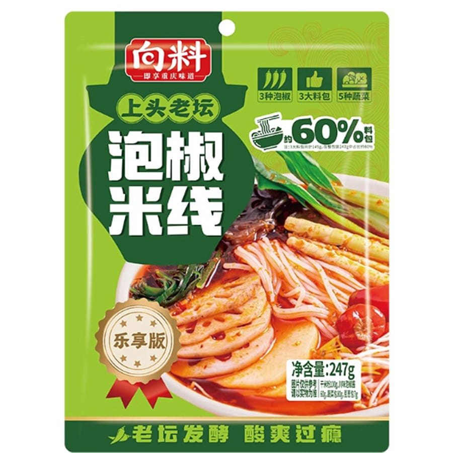Xiangliao pickled pepper rice noodles 247g*1 bag 247 g