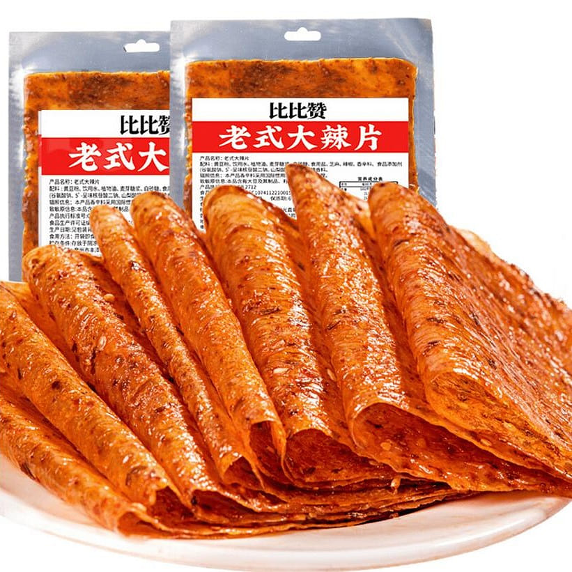 Bibizan old-fashioned spicy chips, spicy strips, hand-shredded 8090 memories, no 2 box