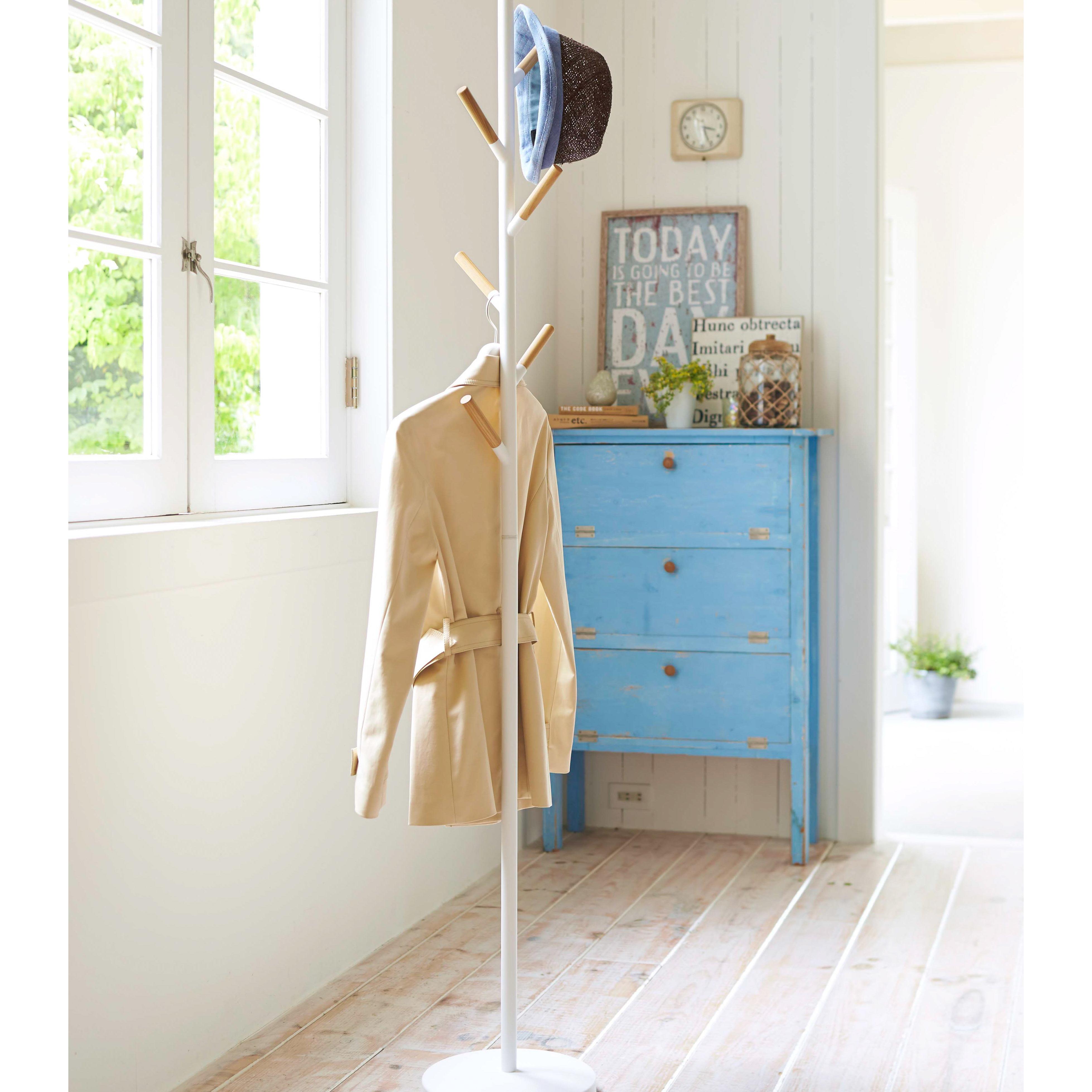 Coat Rack (70" H) - Steel White 11.69 lb