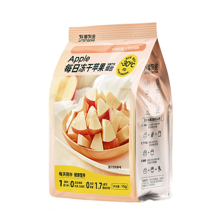 有零有食每日冻干苹果 便携果干 15 克
