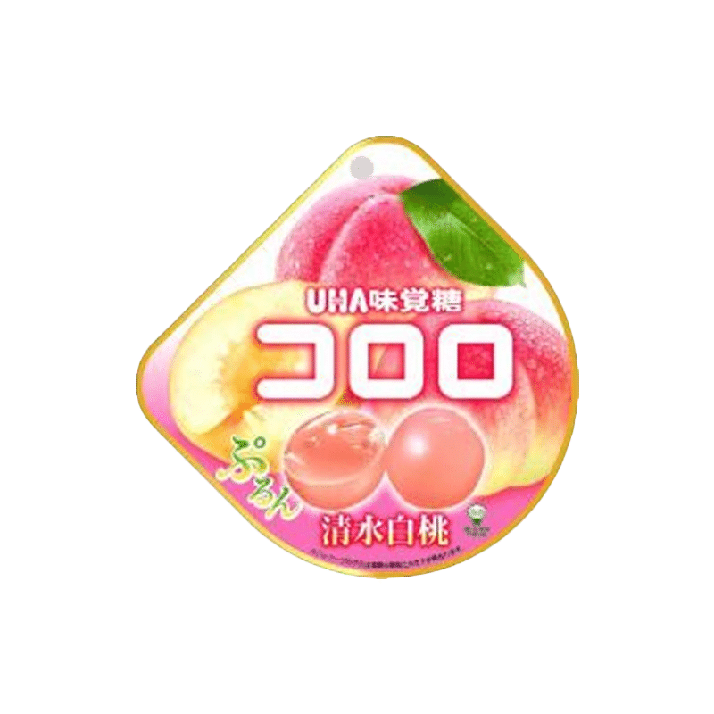 JAPAN UHA Fruit Candy Shimizu white peach 40g 1 each