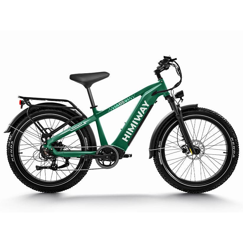 Himiway D5(Zebra)|Premium All-terrain Electric Fat Bike Torque Sensor/Dark green 1 each