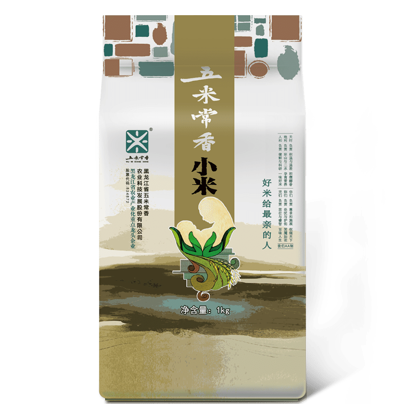 Five meters Changxiang authentic northeast farmers yellow millet 1000 グラム