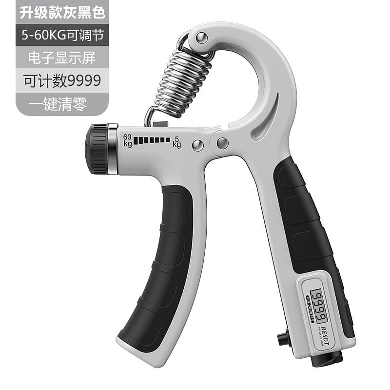 Adjustable Electronic Counting Grip Gray-Black 1 each