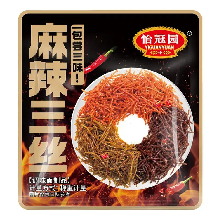 怡冠园麻辣三丝童年风味零食辣条丝甜味小包装180g 180 克