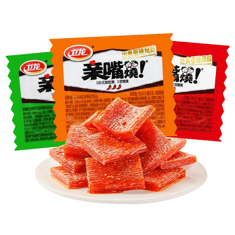Weilong kissed the mouth of the spicy strip spicy spicy slices snack 12.5g*