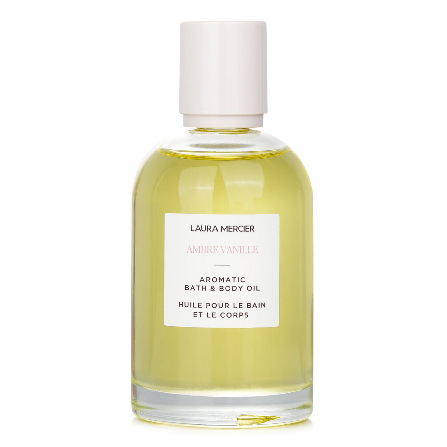 Laura Mercier Amber Vanilla Body Oil nourishes, soothes, deeply moisturizes and brightens skin 100ml/3.3oz 100 ml