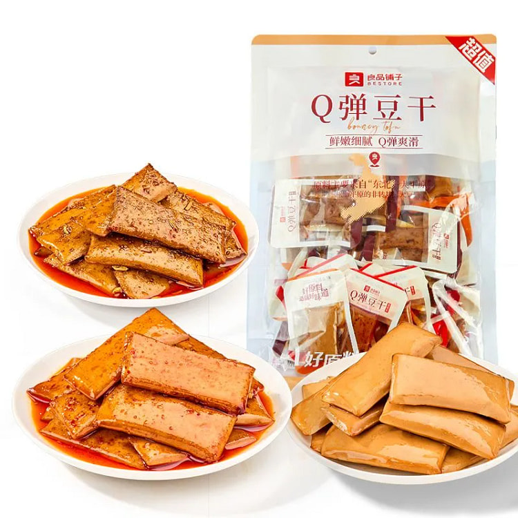 良品铺子Q弹豆干什锦装休闲零食350克*1袋 350 克