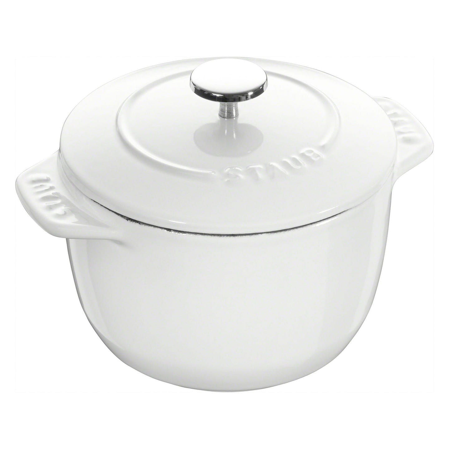 STAUB Cast Iron Petite 1.5-qt / Matte White 1 each
