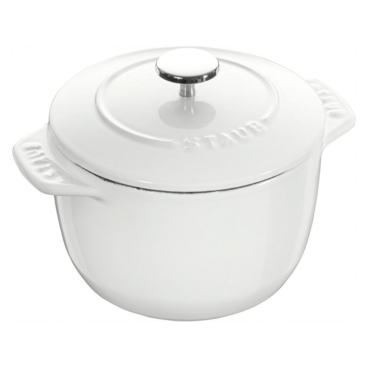 STAUB Cast Iron Petite 1.5-qt / Matte White