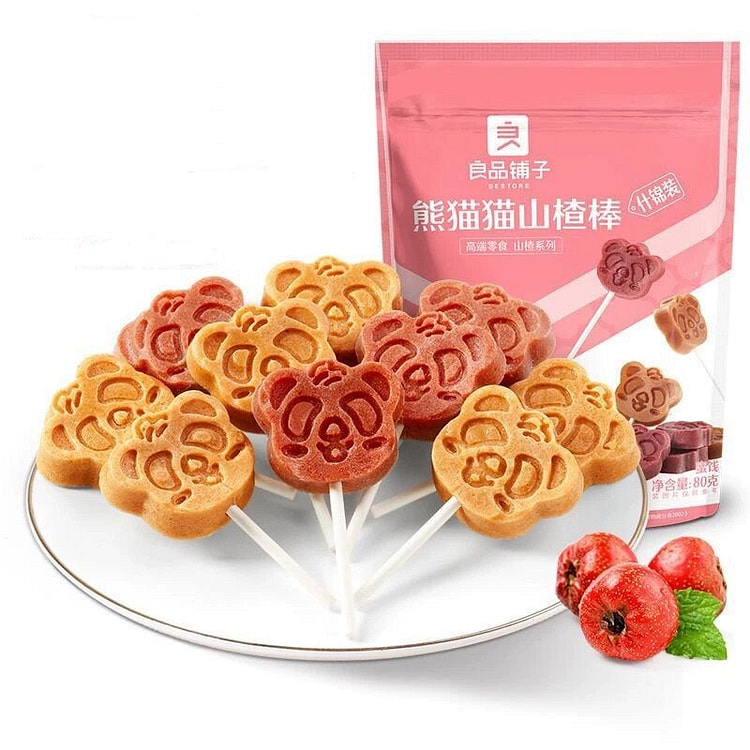 Liangpin Puzi Panda Hawthorn Lollipops, 1 bag 80 g