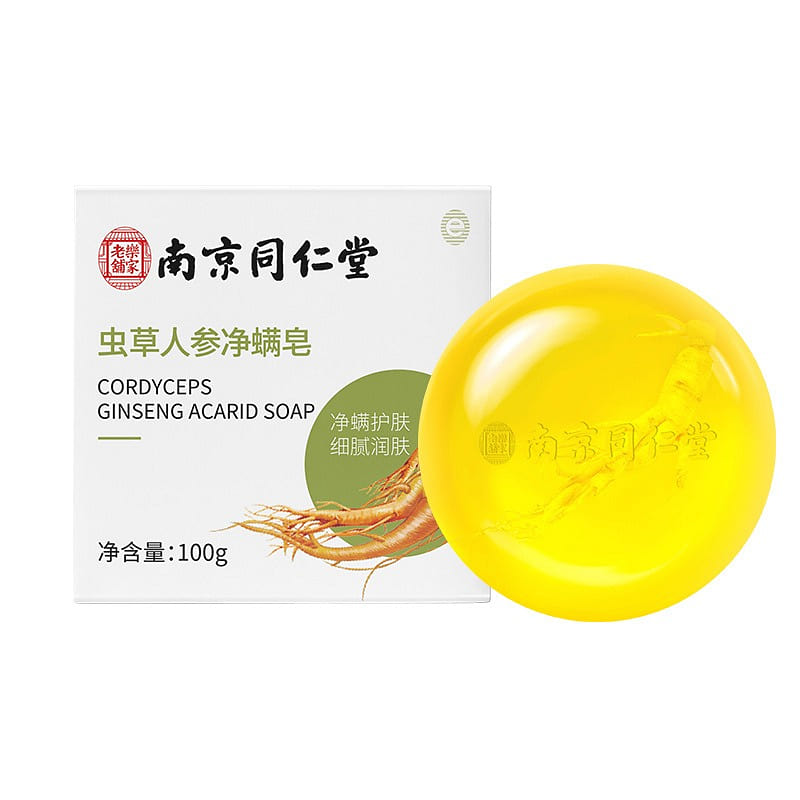 [Nanjing Tongrentang] Cordyceps ginseng net mite soap 100g/ box 100 g