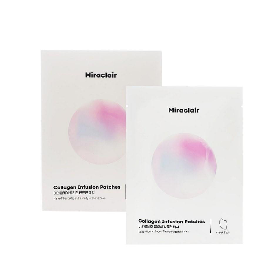 Miraclair Collagen Infusion Patches Cheek Patch 5 packs 1 box