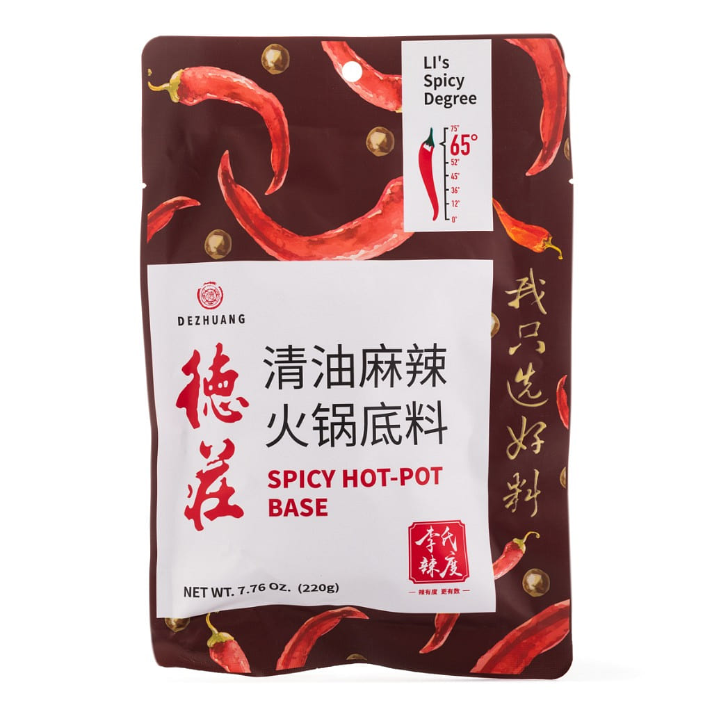 德庄清油麻辣火锅底料 65° 220 克
