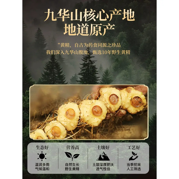 优卓九华山黄精养生茶125g*1