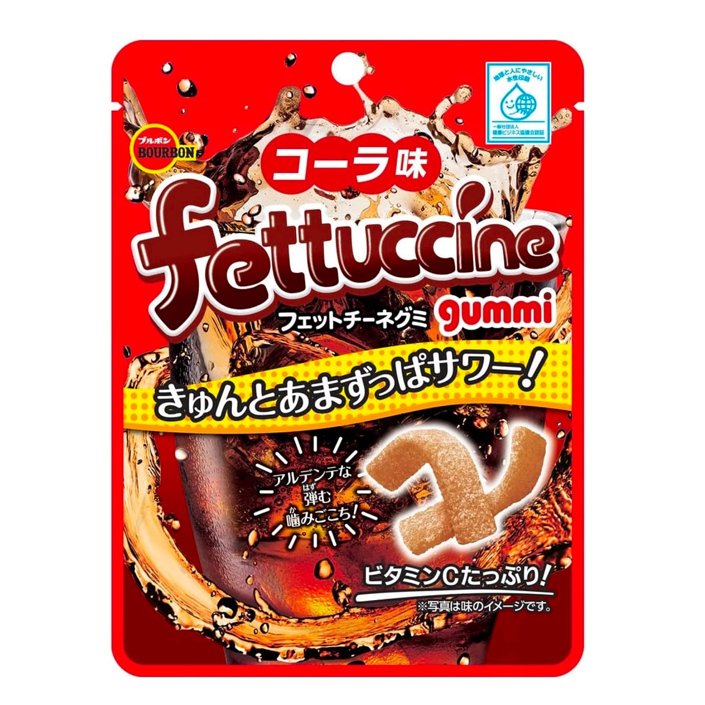 Fettuccine Gummy Cola Chewy Candy Bourbon 50g 1 each