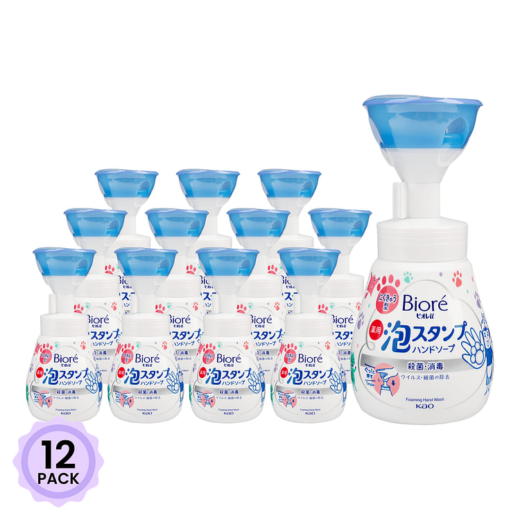 Biore 고양이발자국모양 핸드워시 시트러스 향 250 밀리리터*12 팩