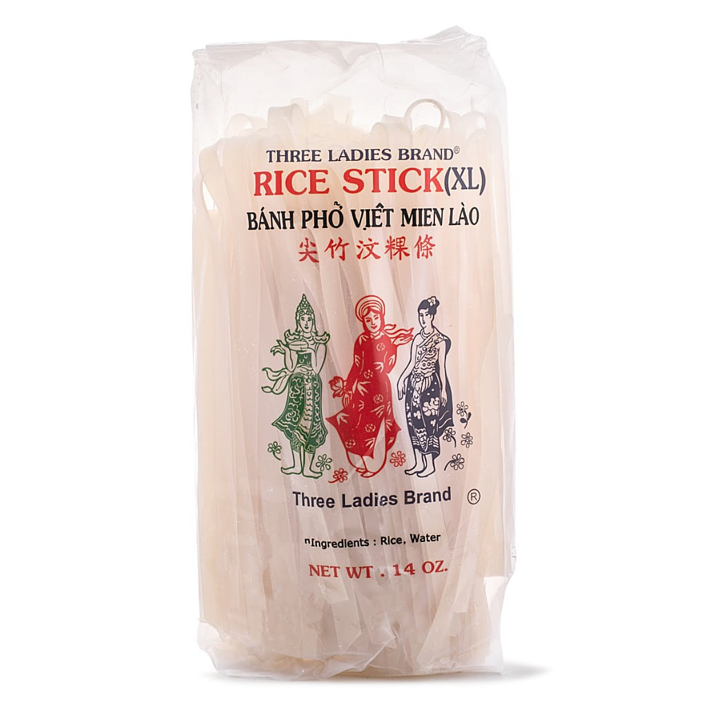 Three Ladies (XL) Rice Stick Banh Pho Viet Mien Luo 14 oz