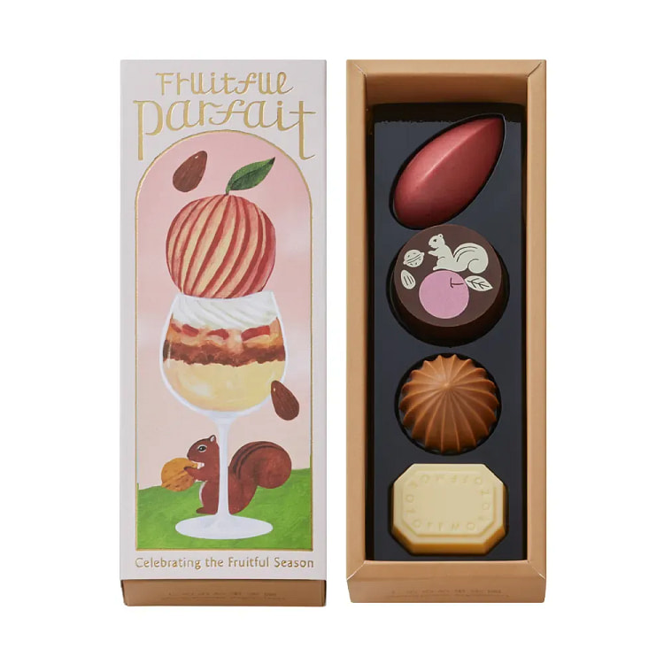 Morozoff情人节限定苹果坚果芭菲巧克力 4枚 1 盒