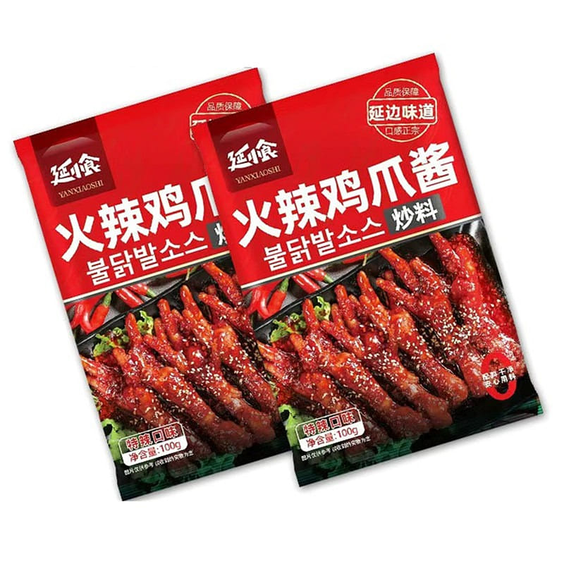 Yanbian Spicy Chicken Feet Sauce Extra Spicy Korea 100 g