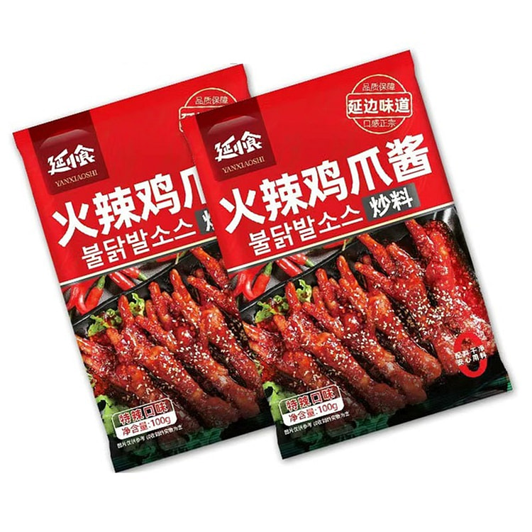 Yanbian Spicy Chicken Feet Sauce Extra Spicy Korea 100 g