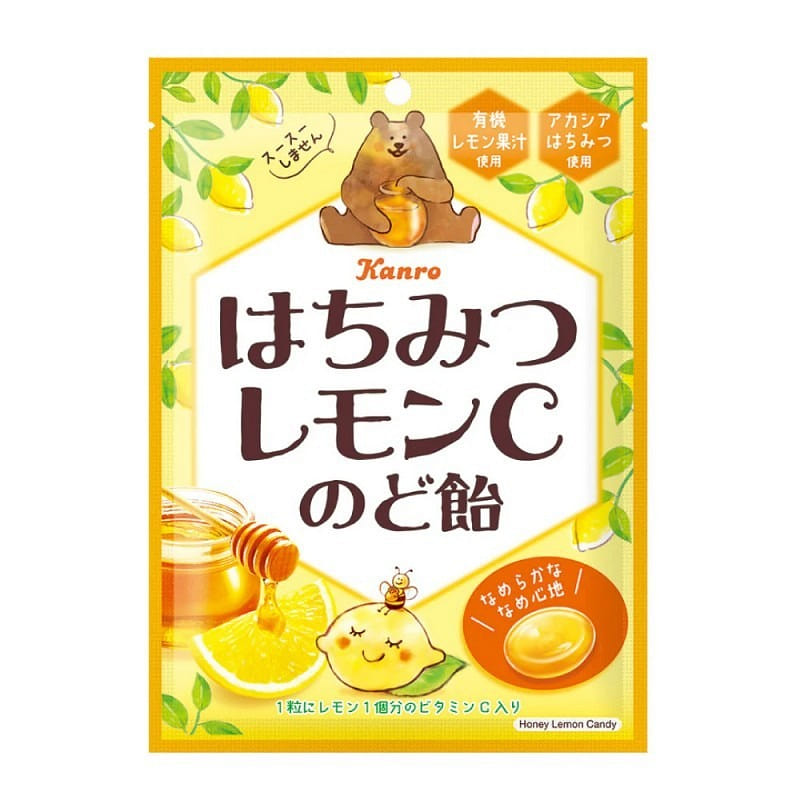 Honey lemon flavor VC throat lozenges 75g 1 each