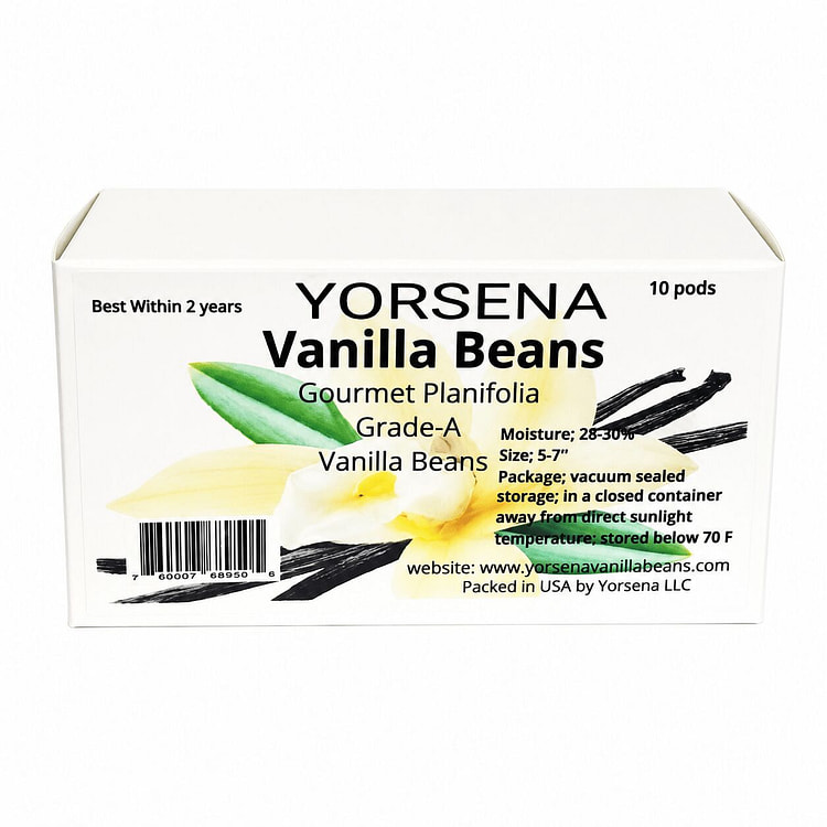 Madagascar Vanilla Beans Grade A planifolia 10pods 1 pack