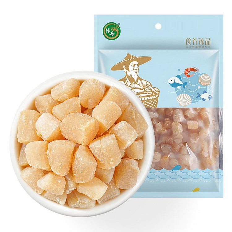 绿帝 干贝淡干瑶柱干大扇贝肉水产海鲜干货可煮粥煲汤 158 克