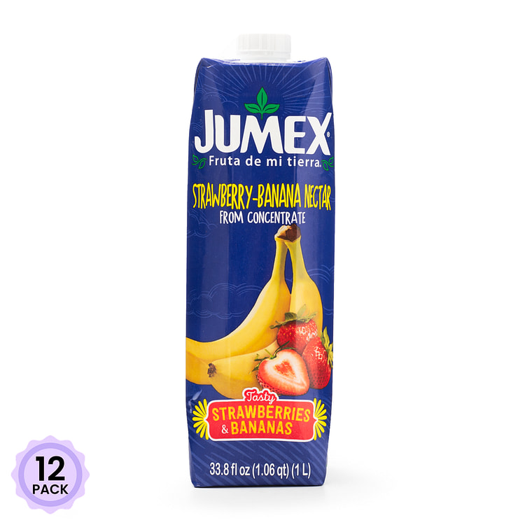 Jumex 浓缩香蕉草莓汁 33.8 液盎司*12 包