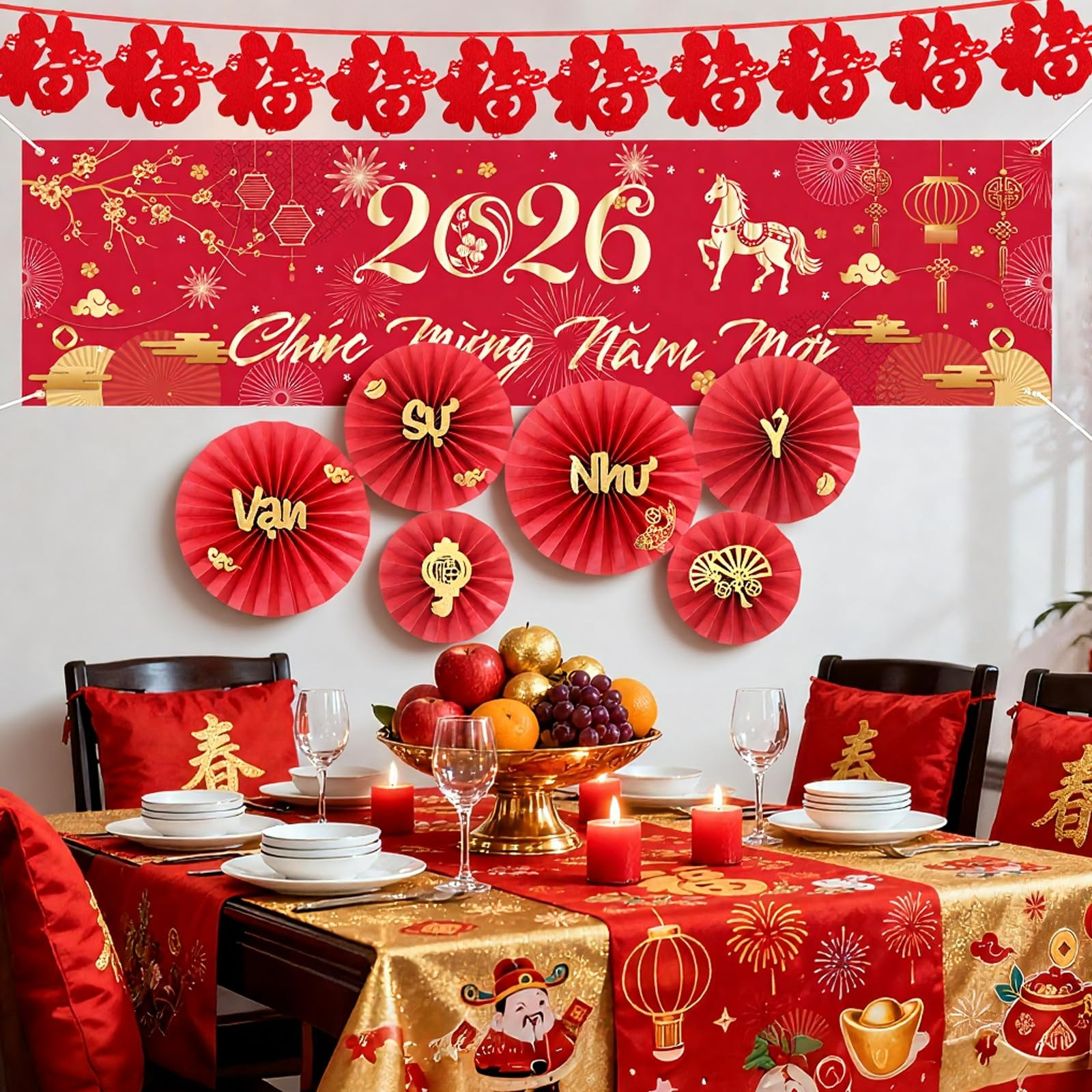 Tet Decoration 2026 Vietnamese-New Year Decoration 1 each - Weee!