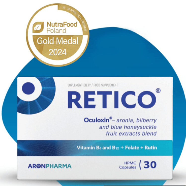 波兰Retico亮眸眼年轻花青素护眼胶囊 30粒 1 盒