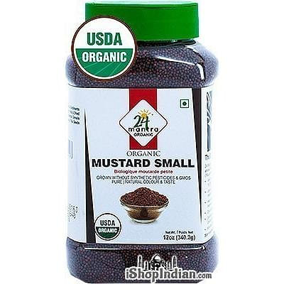 24 Mantra Organic Mustard Seeds (Small) – 12 oz jar 12 oz
