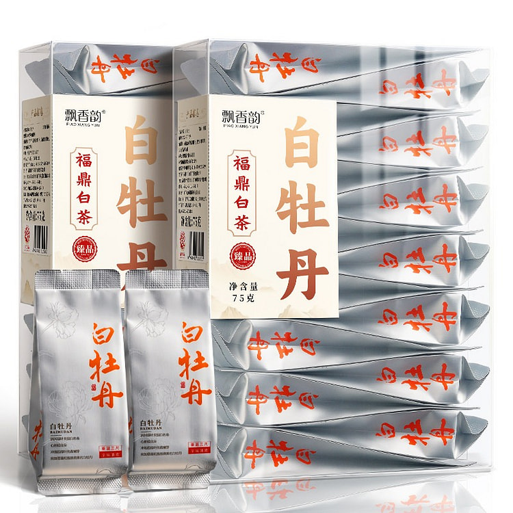 飘香韵特级白牡丹福鼎白茶75*2盒新茶小包装 150 克