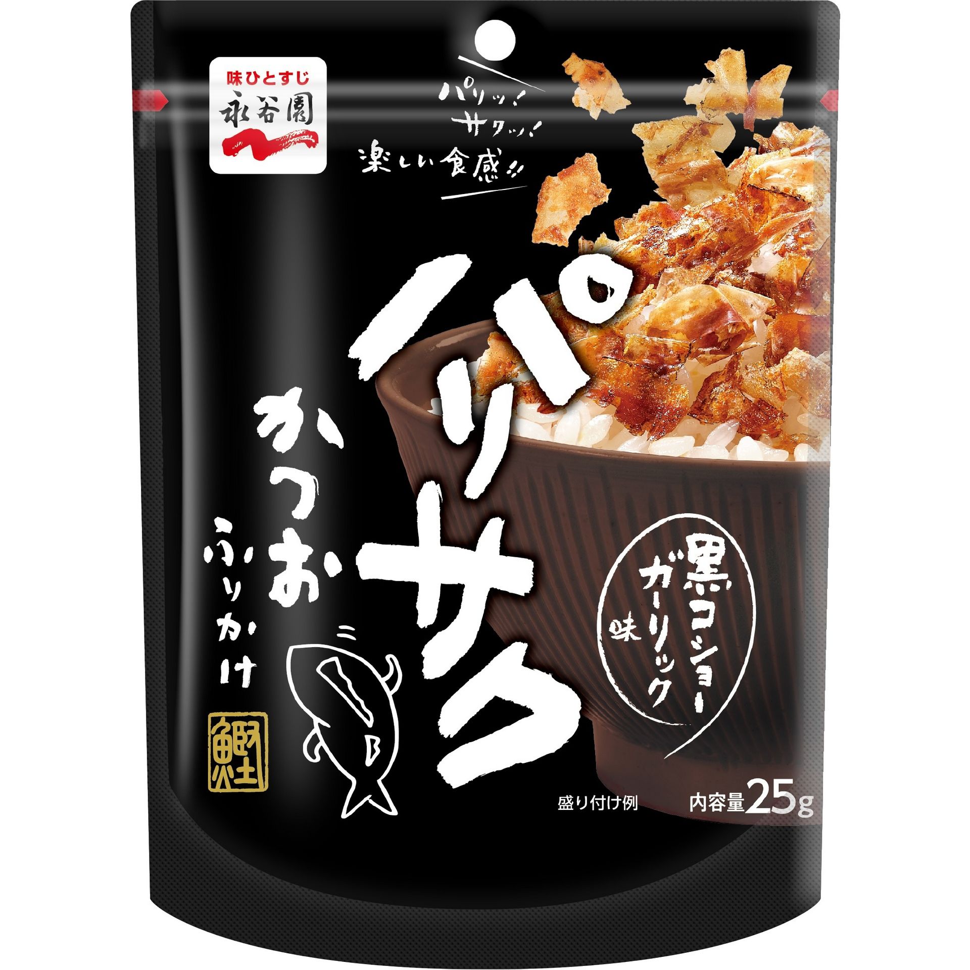 【日本直邮】永谷园 鲣鱼香松拌饭小料 蒜香黑胡椒风味 25g 25 克
