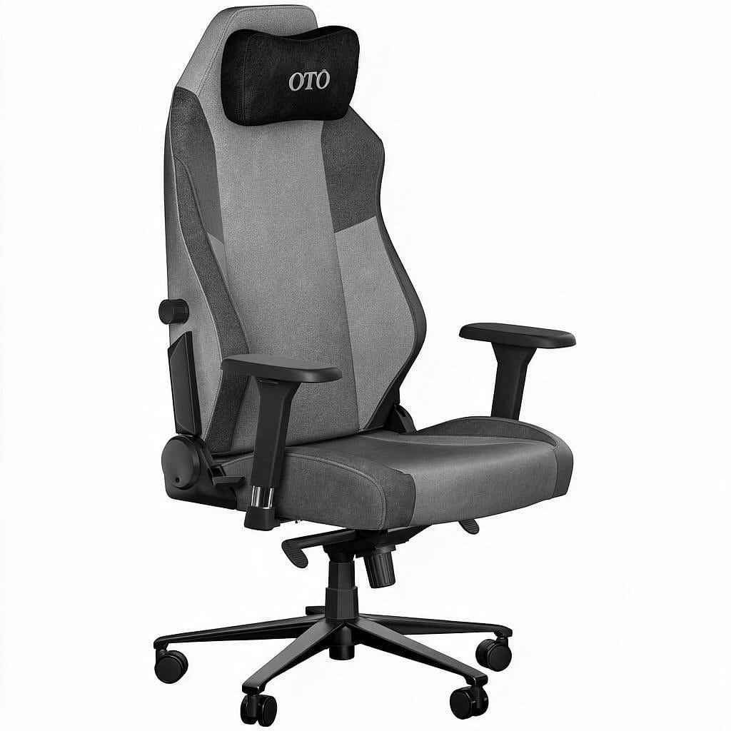 OTO Ergonomic Gaming Chair, 300lbs, gray 1 each