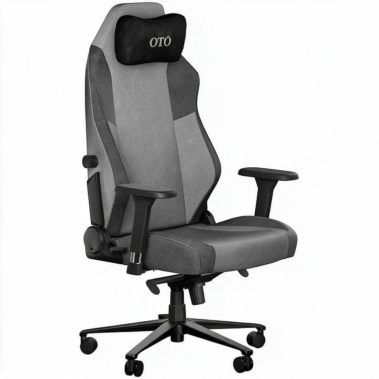 OTO Ergonomic Gaming Chair, 300lbs, gray 1 each