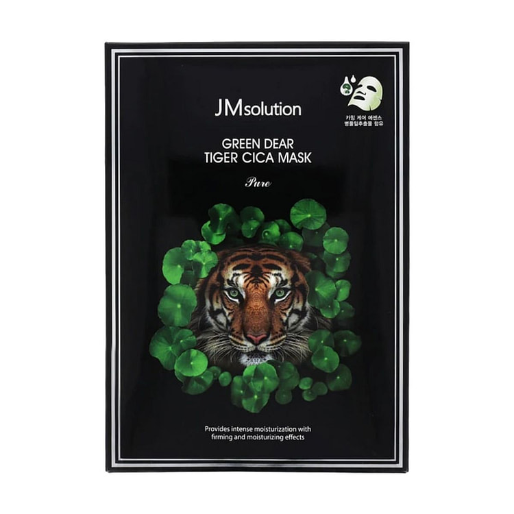 JM Solution Green Dear Tiger Cica Mask 10 Sheets 1 each