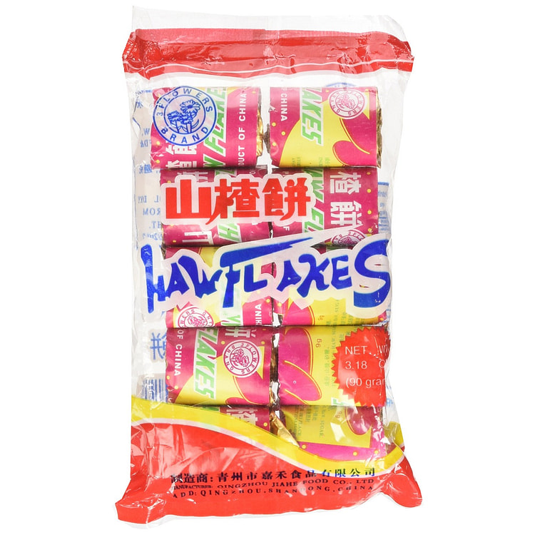 Haw Flakes - 10 Rolls (3.17 Oz) Fruit Candy 1 each