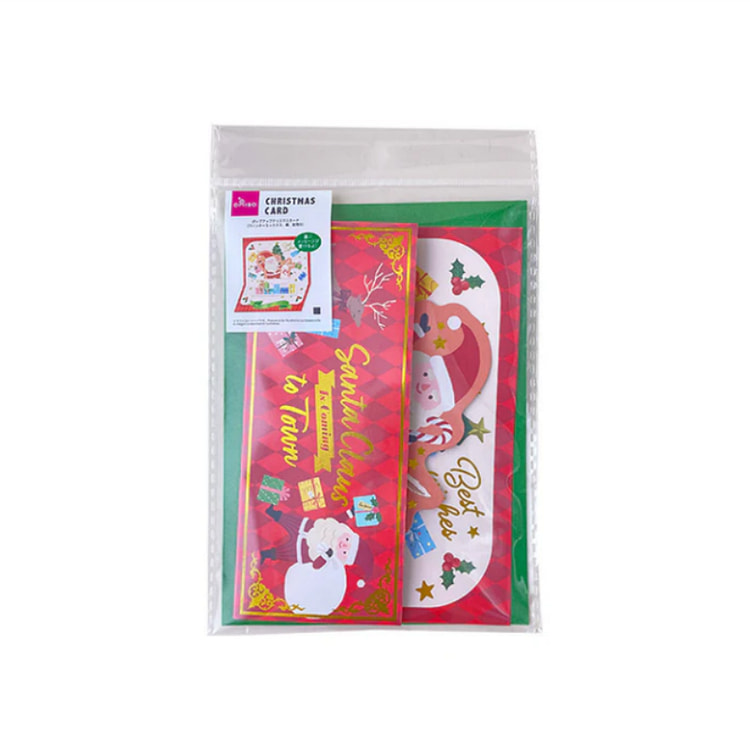 DAISO 弹出式圣诞贺卡 带信封