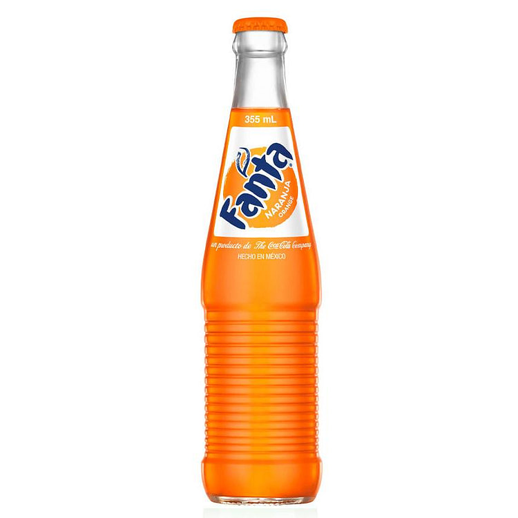 Fanta Orange (Mexico) 355ml Glass Bottle 1 each
