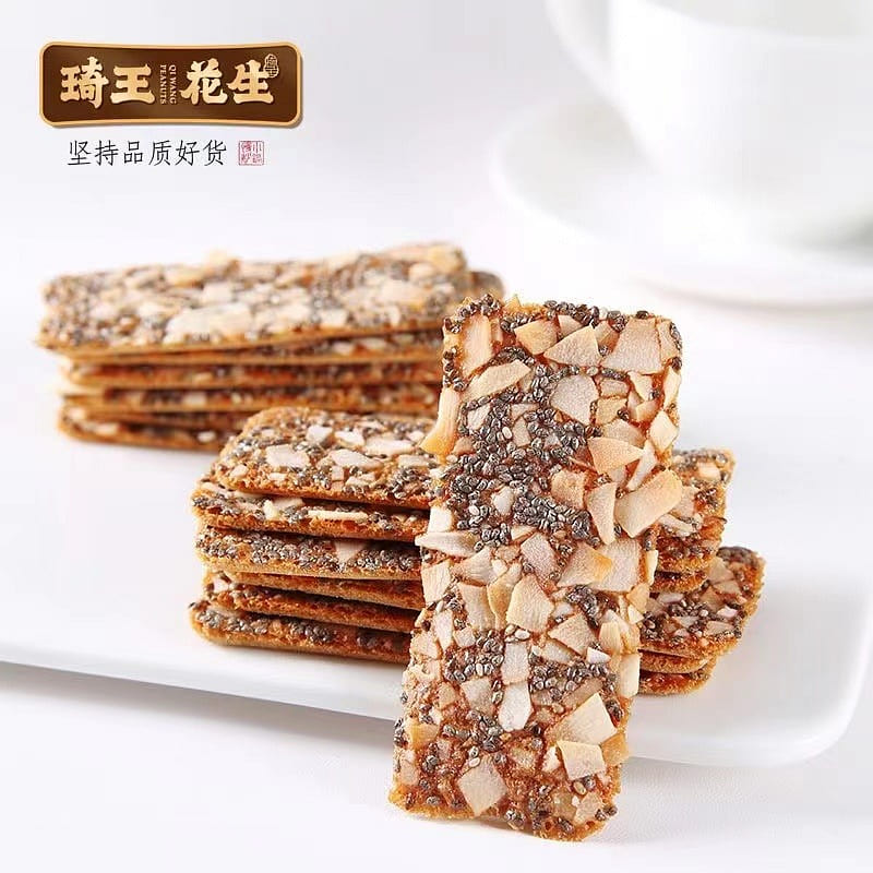[Qi Wang] Chia Seed Coconut Crisp, 90g*2 180 g