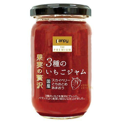 カンピー　ザ・プレミアム　3種のいちごジャム　185ｇ 1 本