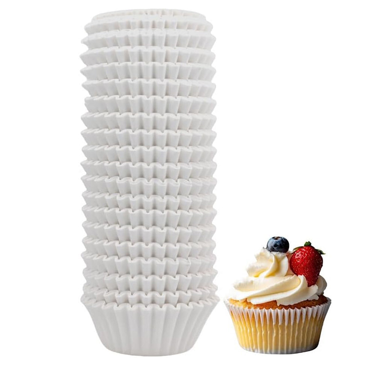 500pcs White Mini Cupcake Liners for Baking Cups, 1 each