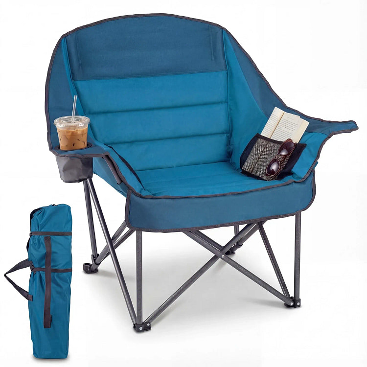 Oversized Camping Chair, Folding Upholstered 1 each