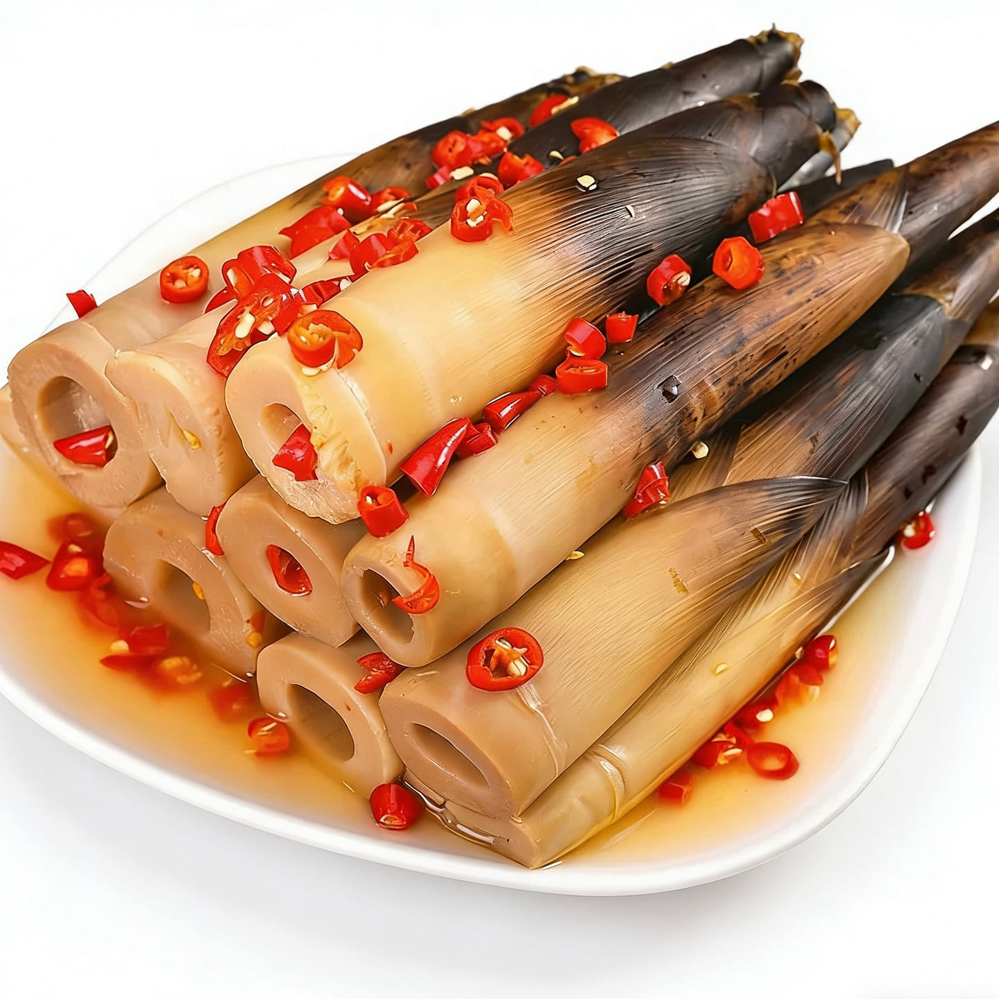 Guangya Hand-Peeled Bamboo Shoots Medium Spicy1Bag 500 g